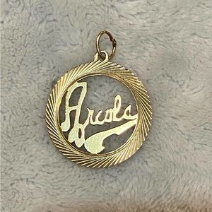 Vintage 14k Charm Pendant Arcola Country Club One of a Kind